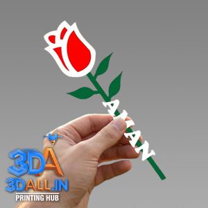 3D Rose Name 9inch