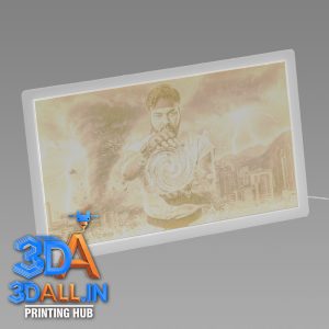 Custom Lithophane Photo Frame with LED Light